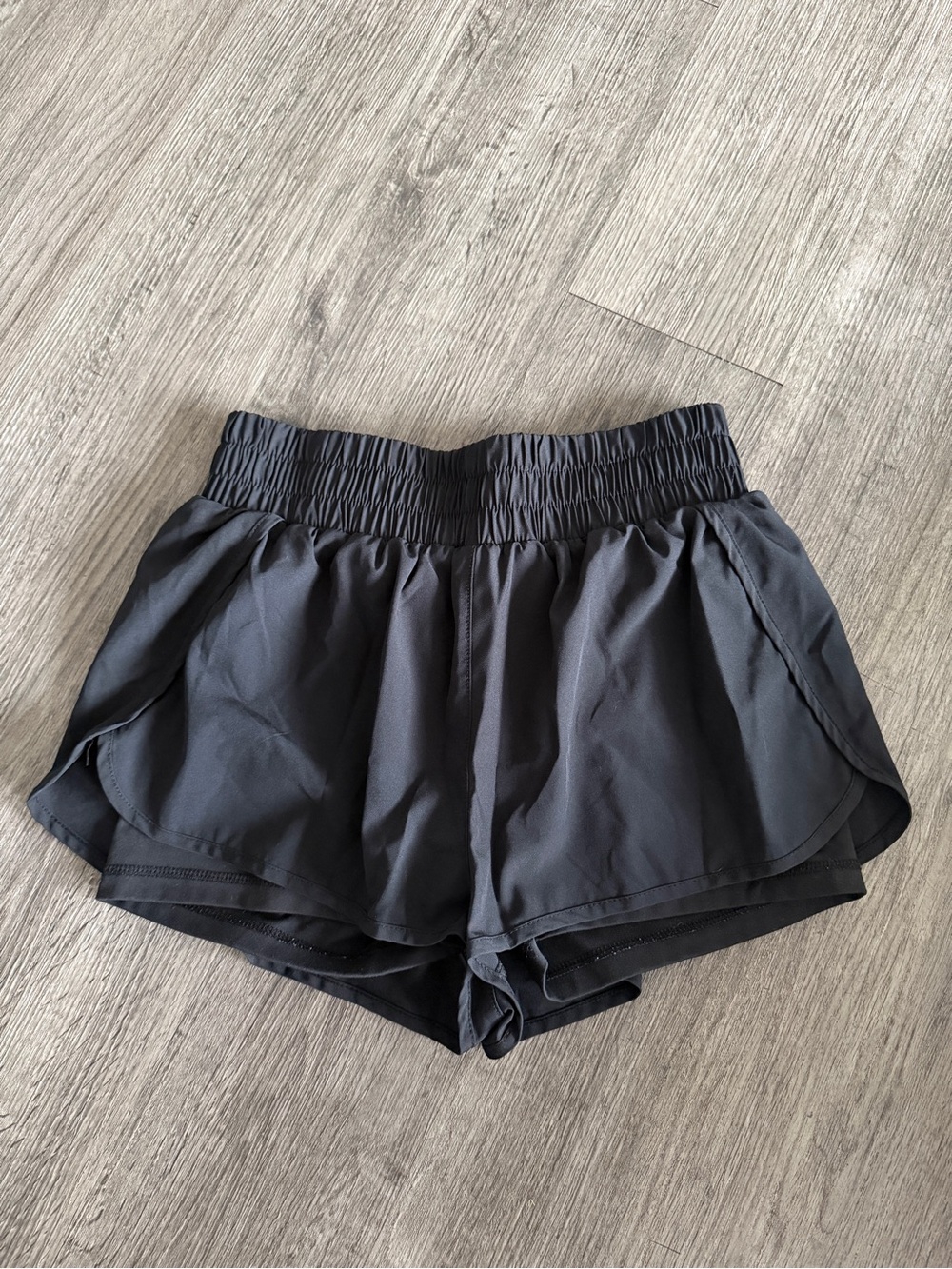 Primark Black Athletic Shorts with Elastic Waistband
